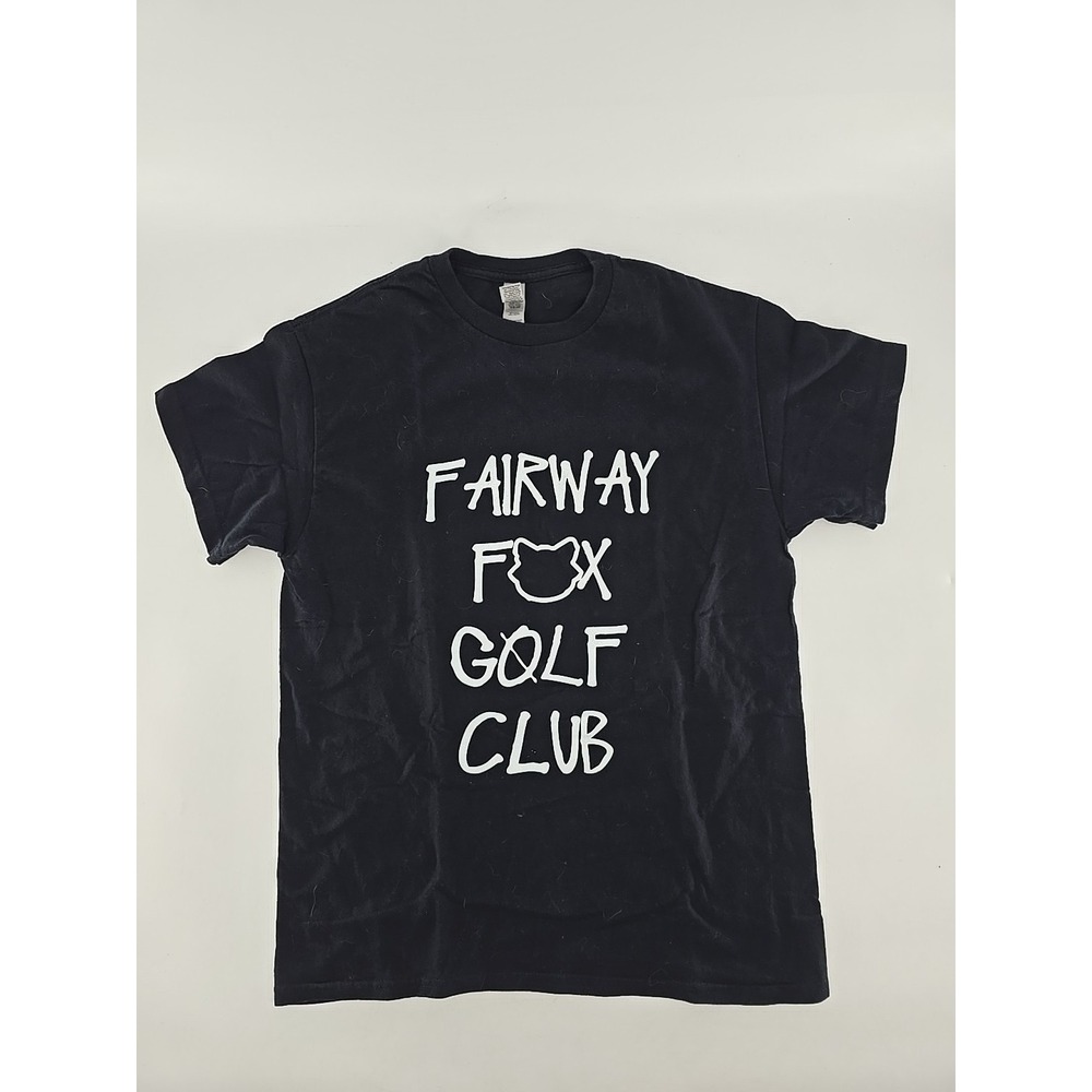 Fairway Fox Golf Club BLACK T-SHIRT Sz Medium - Unique- Gildan